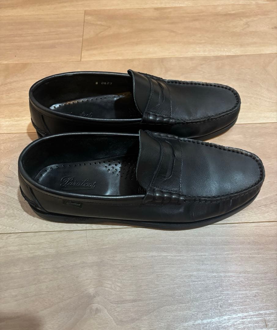 パラブーツ コロー ローファー ブラック UK8 26.5cm