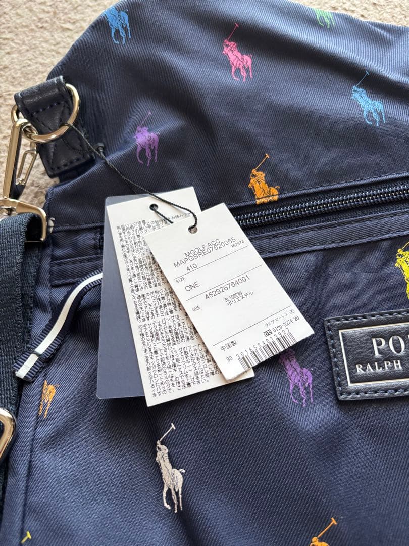 ラルフローレン ポロ ポニー 総柄 マルチカラー クラブケース 新品 未