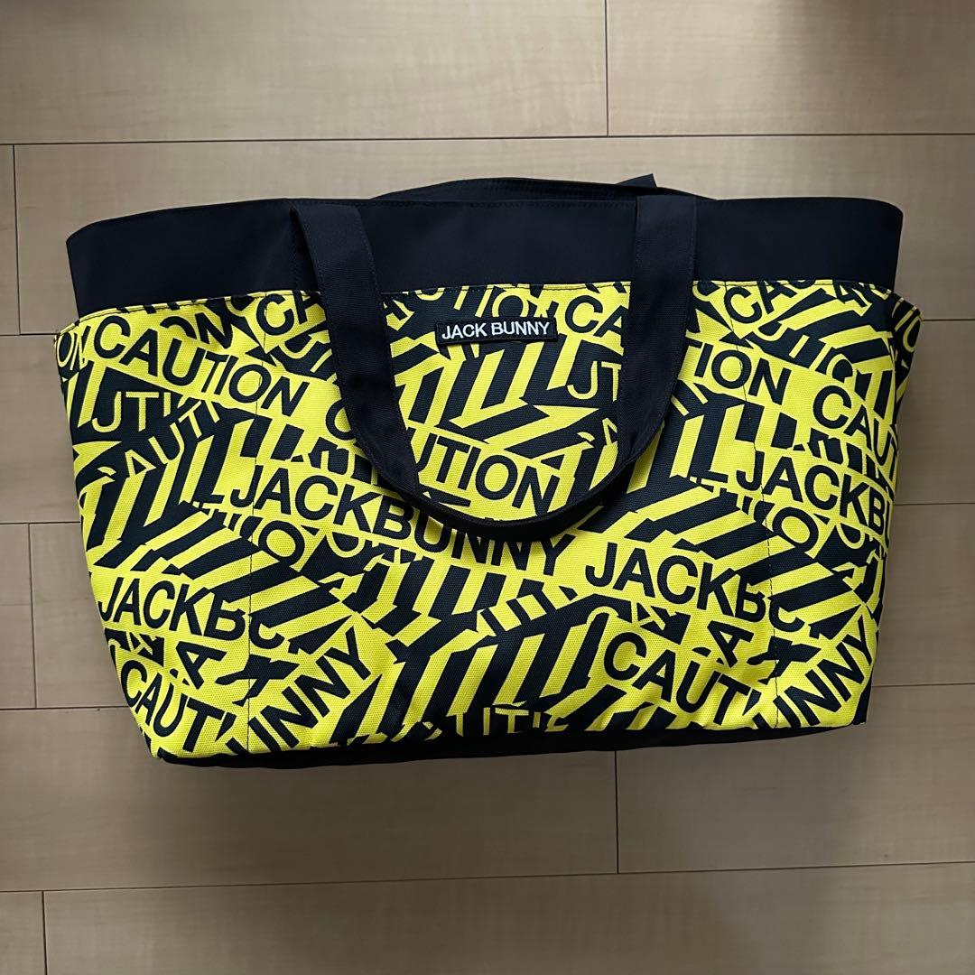 【美品】Jack Bunny!! ジャックバニー ゴルフロッカーバック 超美品】ジャックバニー 2WAYロッカーバッグ ネイビー×白 ビッグトート