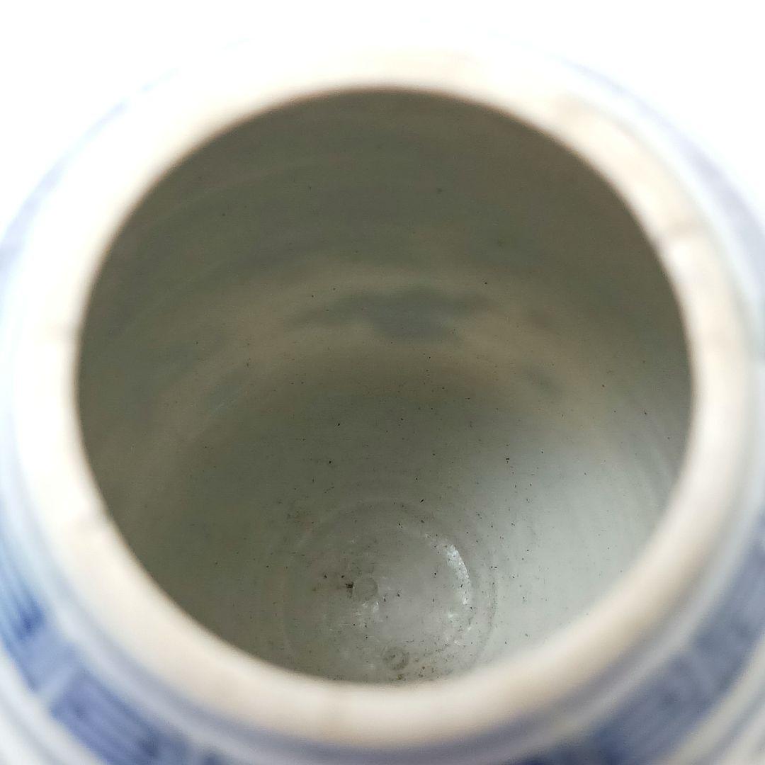 Y2466 清代唐物 新渡 古染付龍細密絵付急須 水注 萬歴年製 ma ten