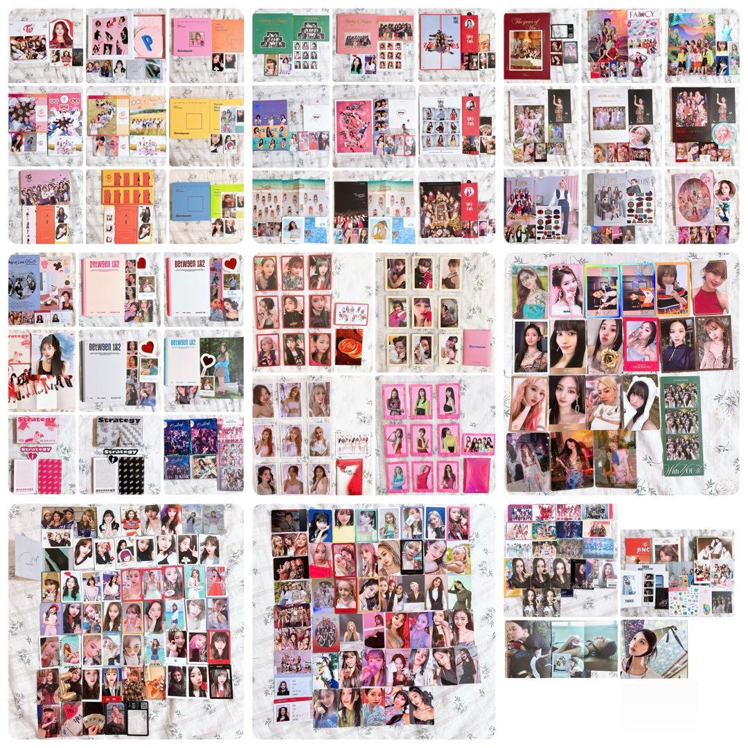 TWICE アルバム まとめ売り トレカ フォトカード CD フォトブック TWICEグッズ フォト カード 55枚 セット トレカ トゥワイス 写真 全員