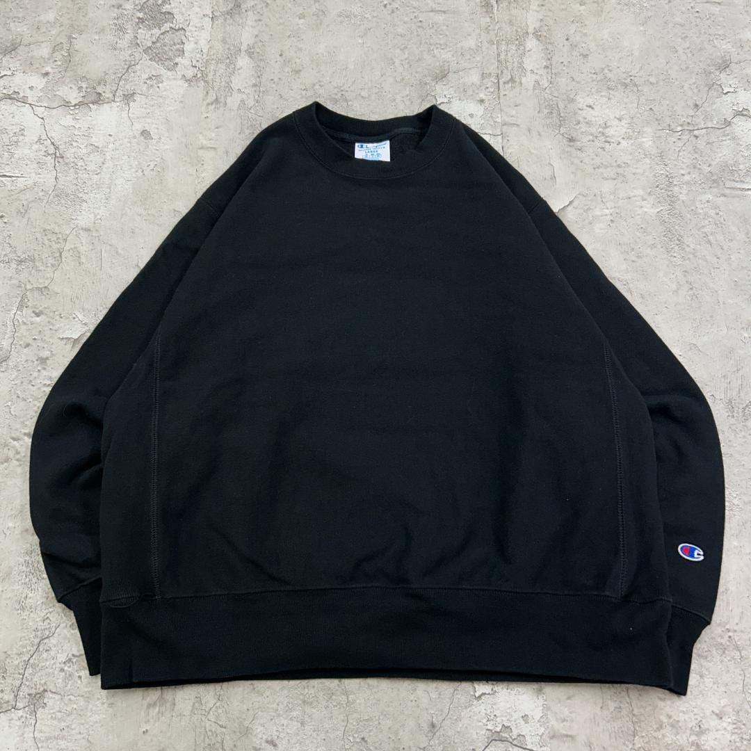 チャンピオン リバースウィーブ 目無し 無地 長袖スウェット 古着