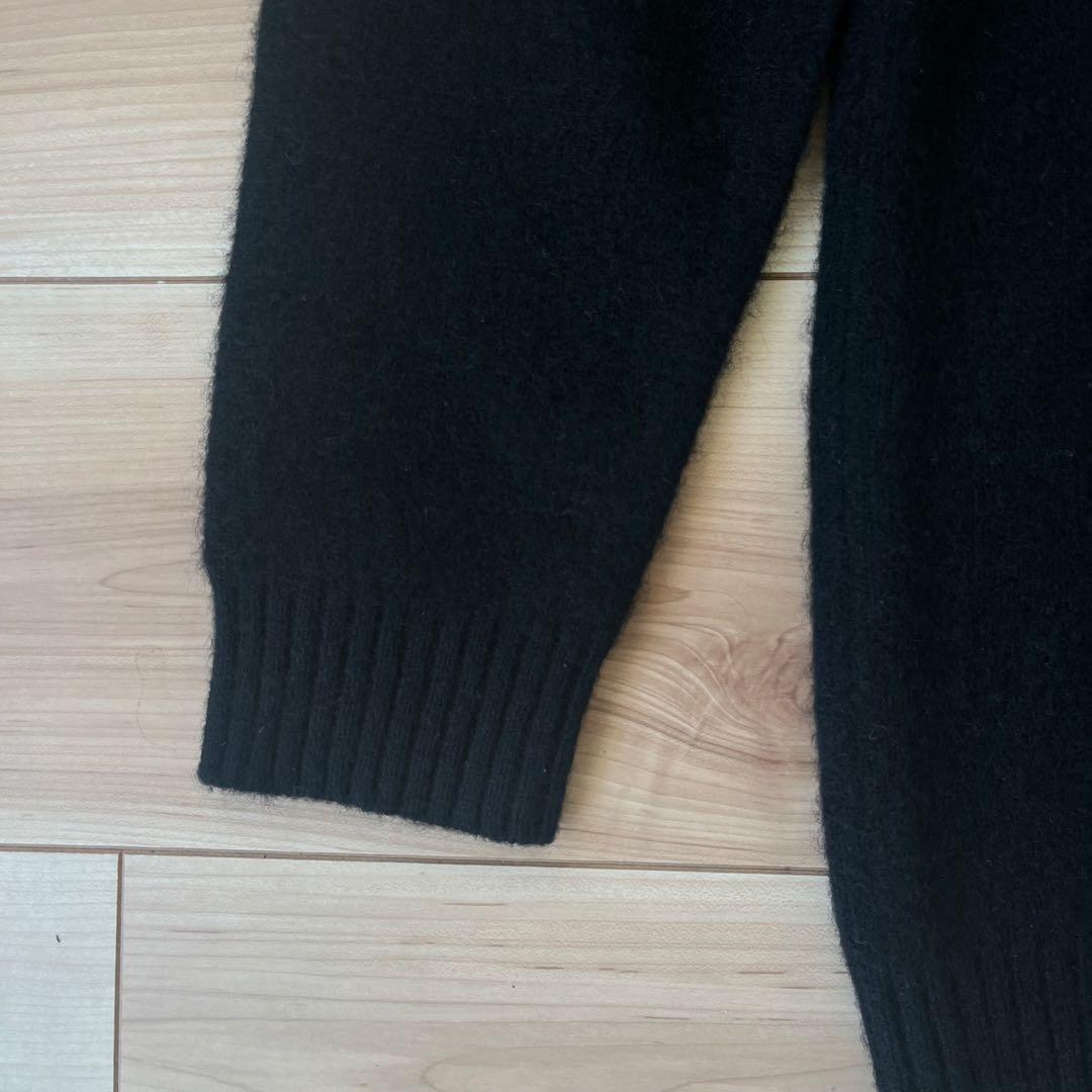 美品】 Ron Herman ヤク ニット S ブラック ヤク93% 高級素材