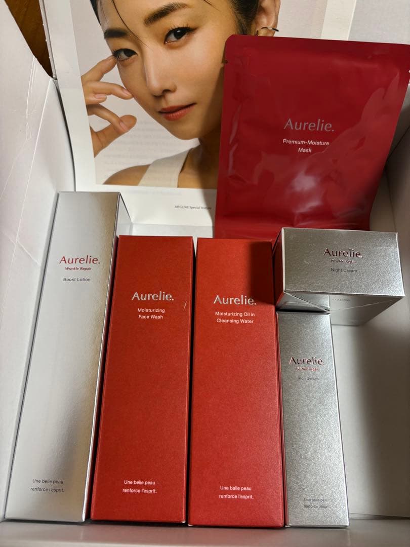 Aurelie オレリー　プレミアムスキンケアセット　6点セット Aurelie. スキンケア トライアルセット 6点 Aurelie. スキンケア