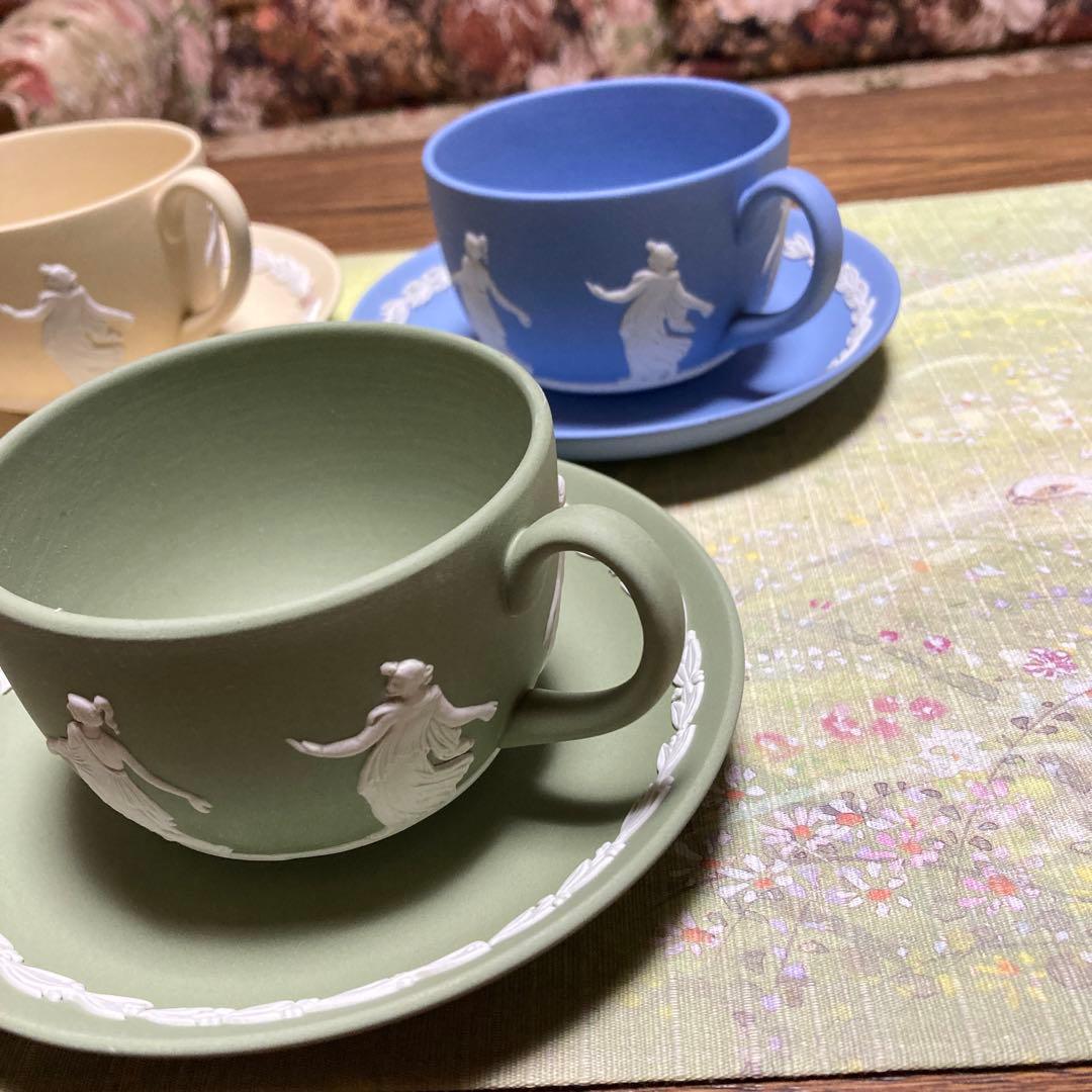 ウェッジウッド ジャスパー ダンシングアワー カップ＆ソーサー 4色