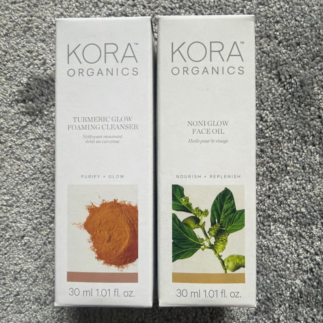 KORA Organics ターメリッククレンザー&ノニオイルセット Amazon.com: KORA Organics Turmeric Glow Foaming Cleanser, Cleanse