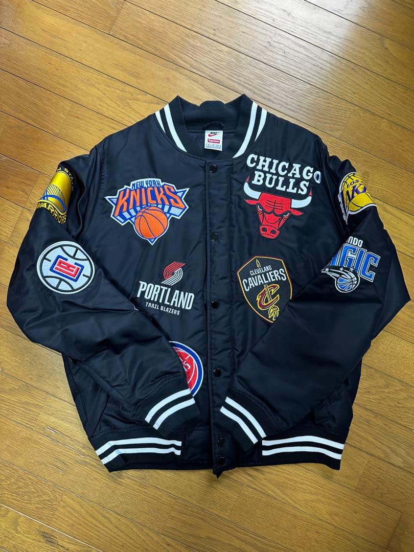 Nike Supreme NBAスタジャン ブラック Sサイズ Supreme/Nike/NBA Teams Warm-Up Jacket - UG.SHAFT