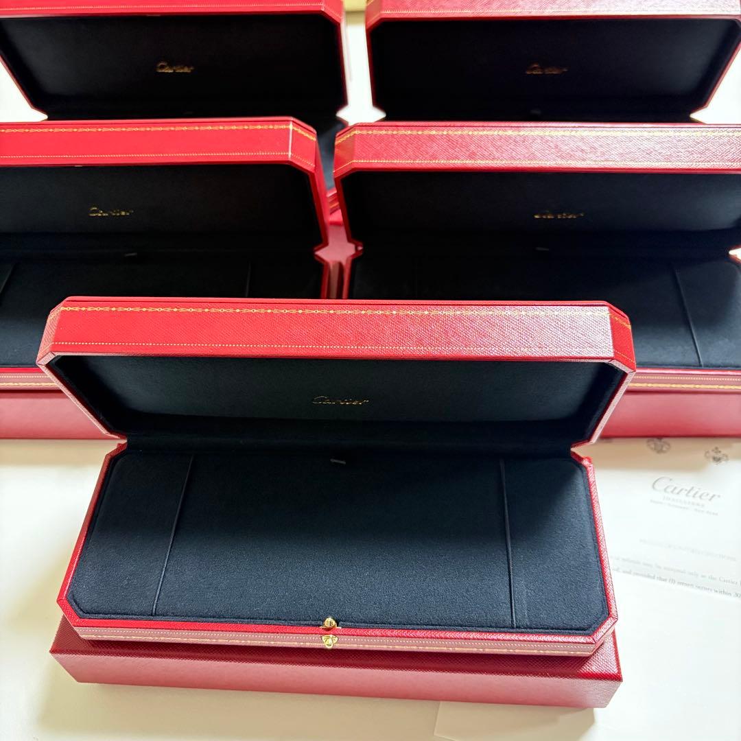 極美品　カルティエ　ブレスレット　ケース　空箱　5個セット　現行品 カルティエ Cartier ブレスレット ネックレス ケース 空箱 - メルカリ