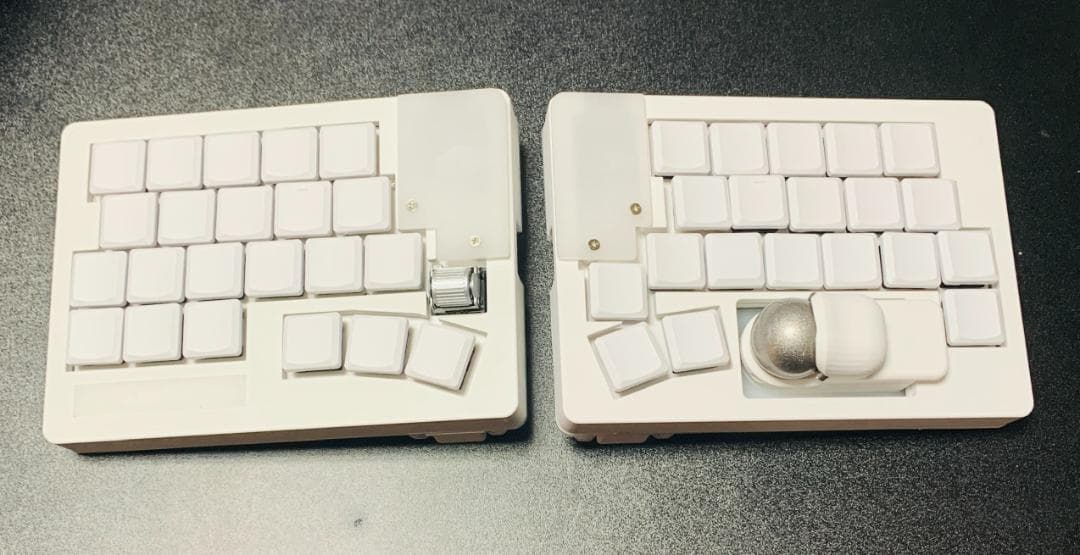分割キーボード Zonkey Ver.2 ガスケットマウントケース ホワイト