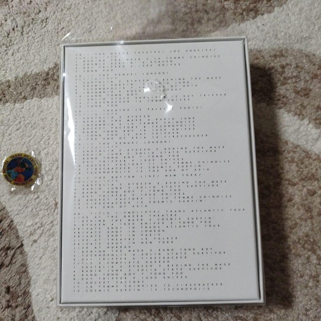 YMO 1979 TRANS ATLANTIC ブルーレイなし。