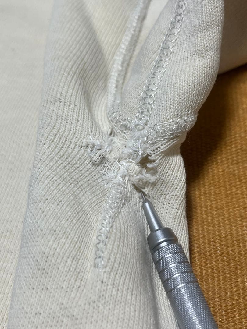 50s USA製 Russell スウェット \"UNI\" 前V 染み込み ボロ