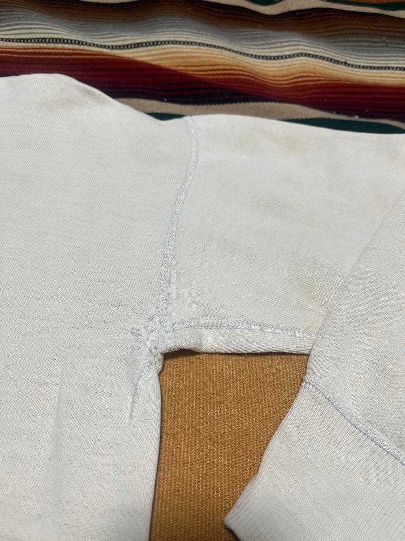 50s USA製 Russell スウェット \"UNI\" 前V 染み込み ボロ