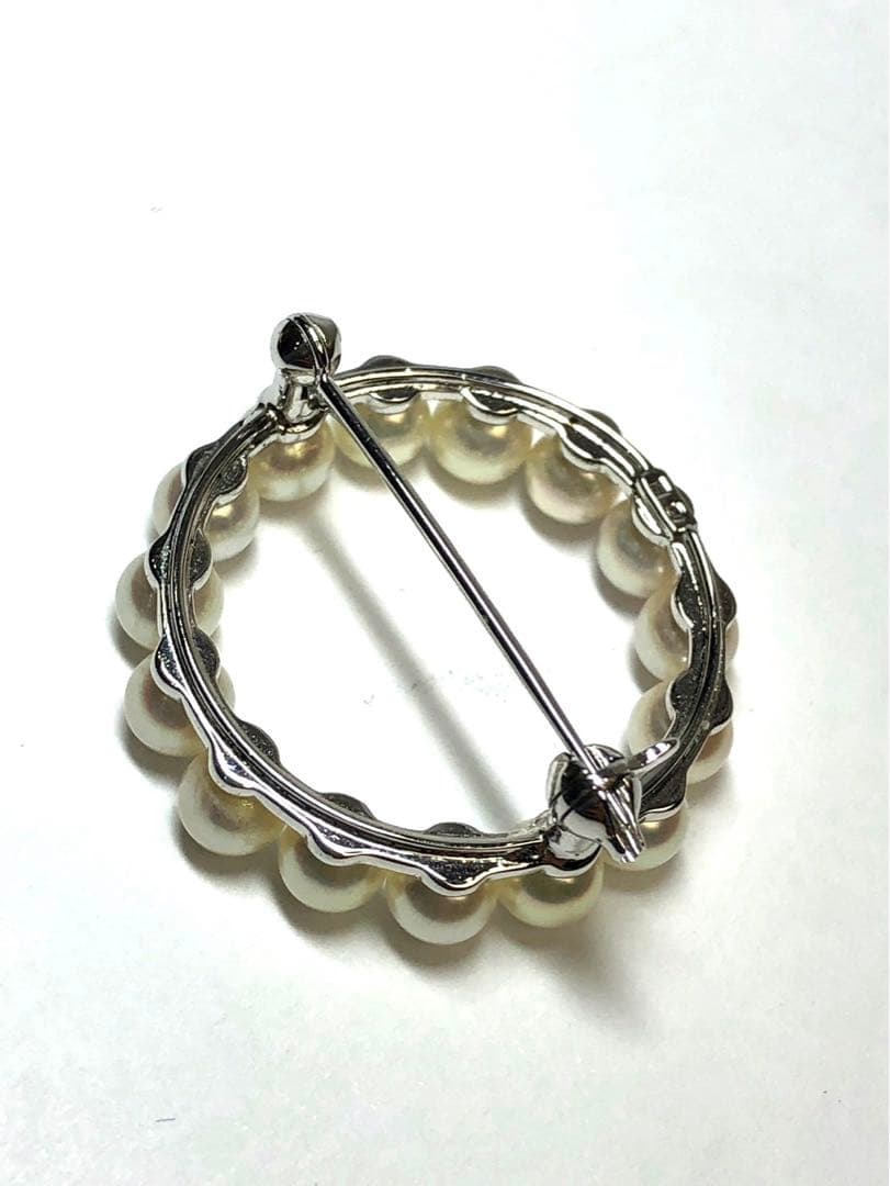 希少MIKIMOTO ミキモト パール ブローチ アコヤ真珠　本真珠　3.8g
