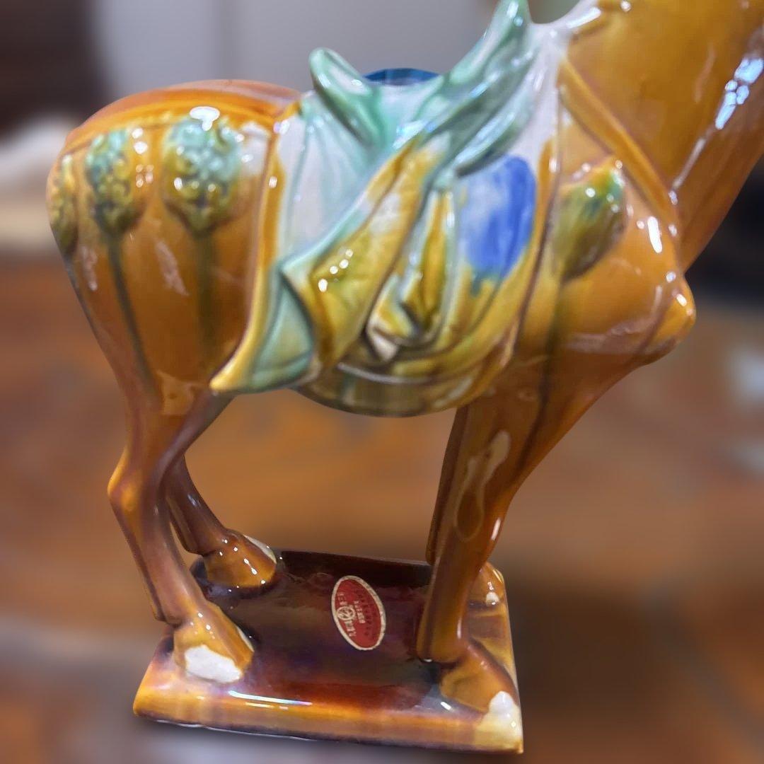 唐三彩/中国/ 陶器製馬の置物/馬 - メルカリ