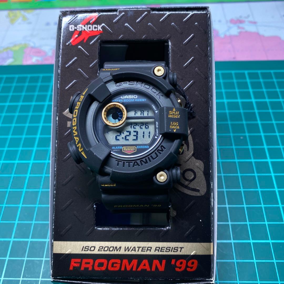 G-SHOCK FROGMAN'99 DW-8200BU-9AT 黒金蛙　カシオ DW-8200BU-9AT フロッグマン99 黒金 潜水蛙EL – G-BRIDGES