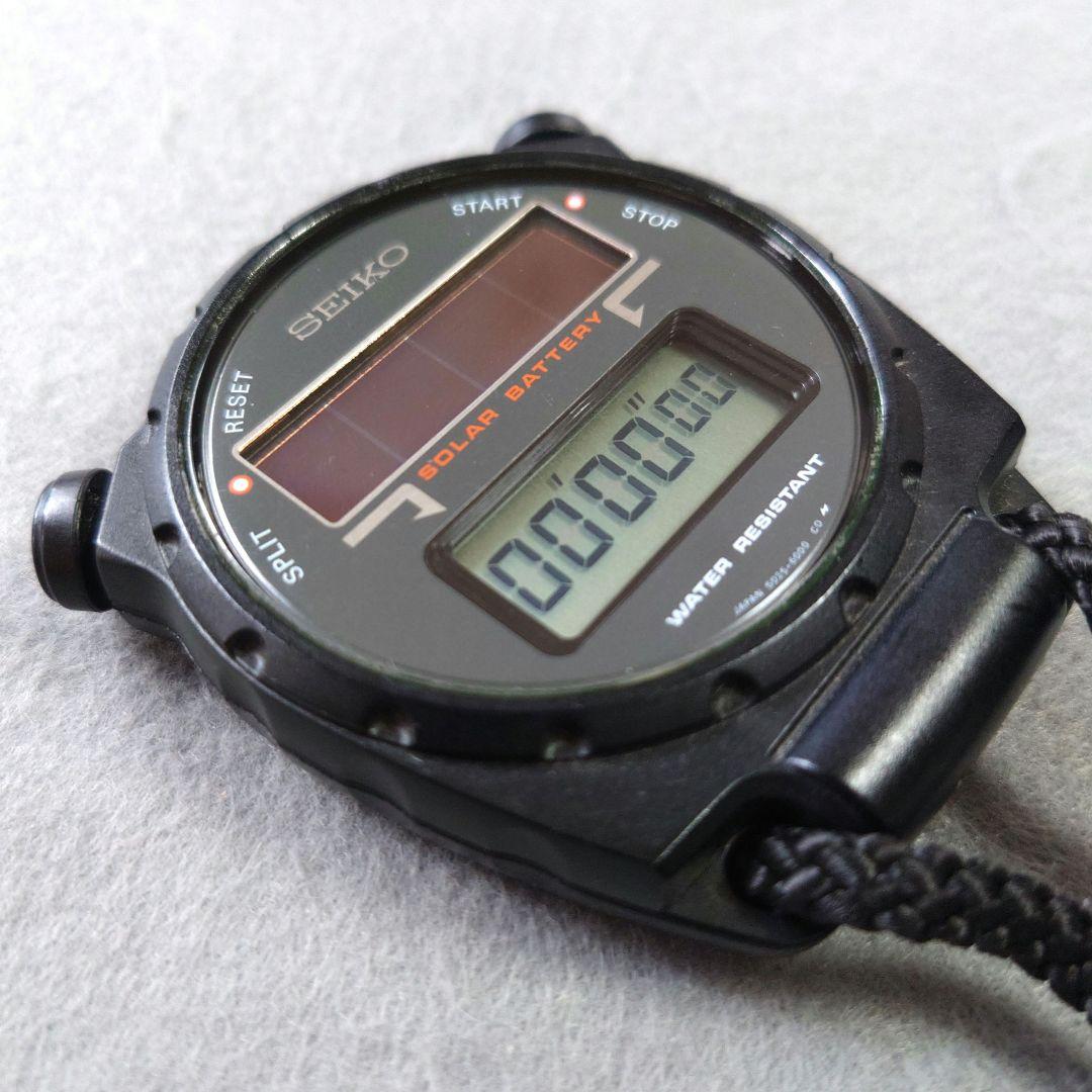SEIKO セイコー 防水デジタル ソーラーストップウォッチ S025-6000
