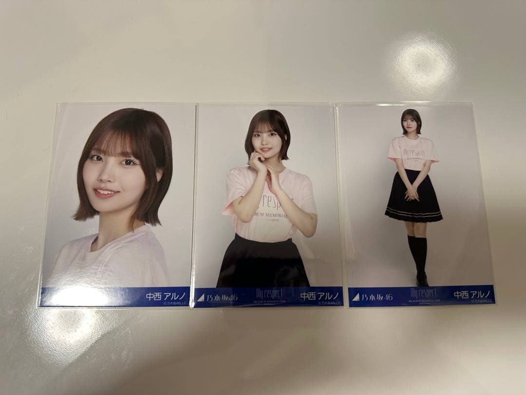 乃木坂46 生写真 My respect ライブTシャツ コンプ 中西アルノ - メルカリ