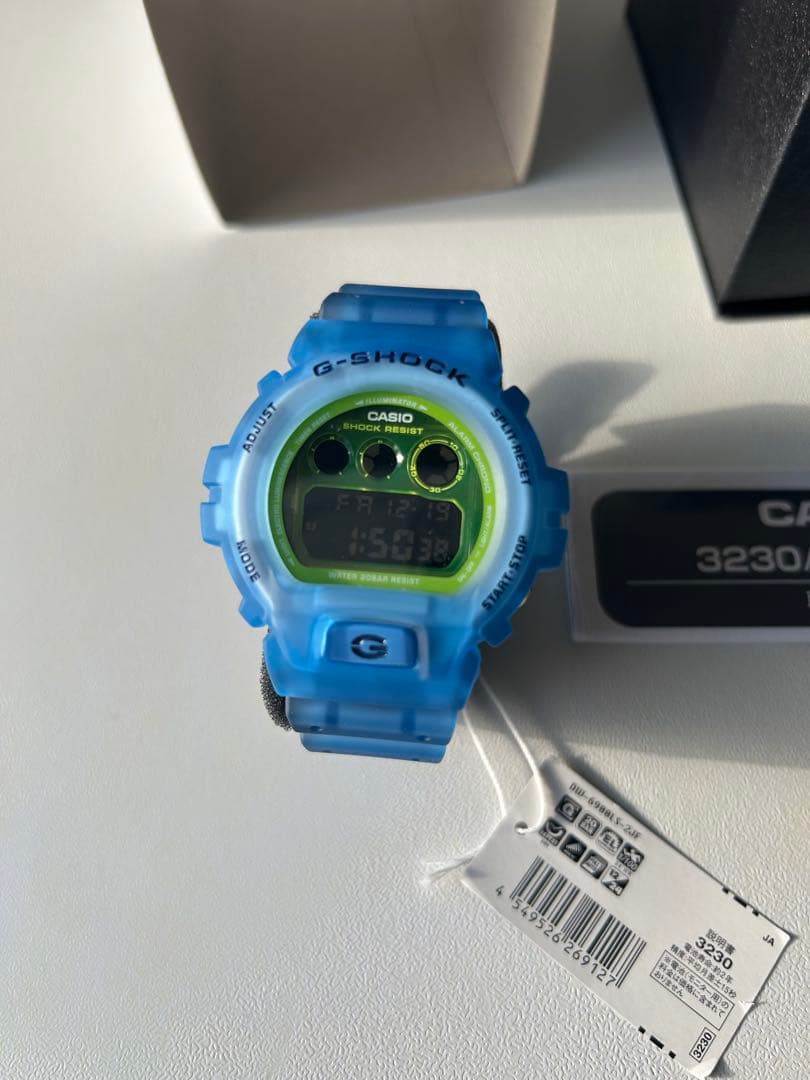 CASIO G-SHOCK DW-6900LS メンズ クォーツ 青/緑 極美品