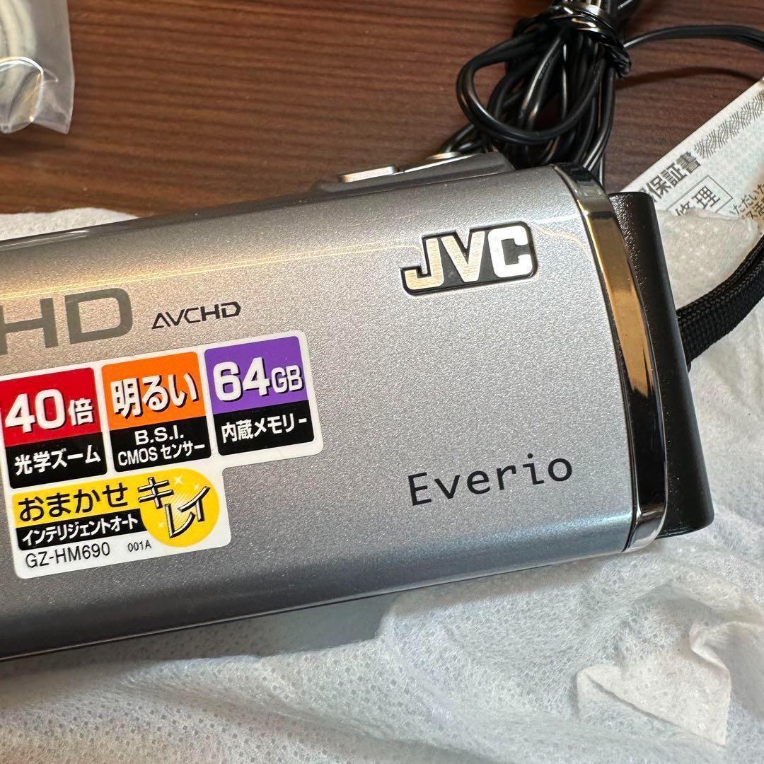 Victor JVC GZ-HM690-S ビデオカメラ 動作確認済み 0384
