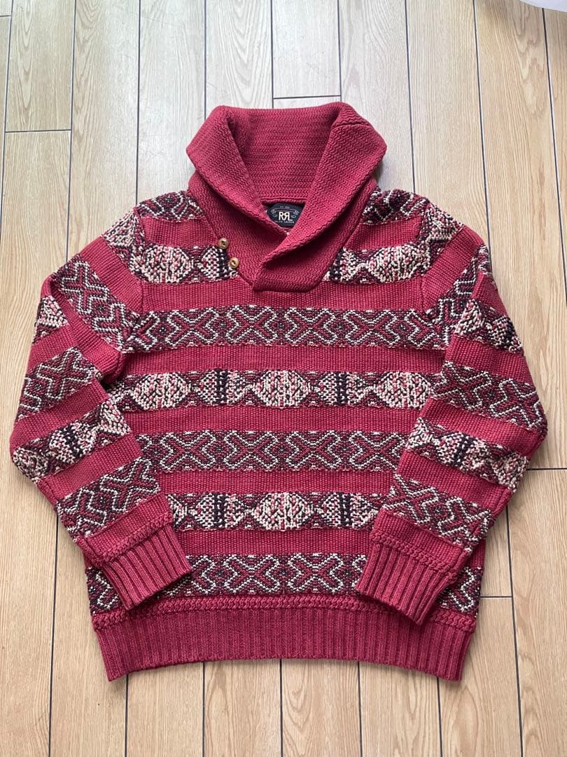 RRLインターシャニット セーター S セール】 インターシャニット イングリッシュ セッター セーター