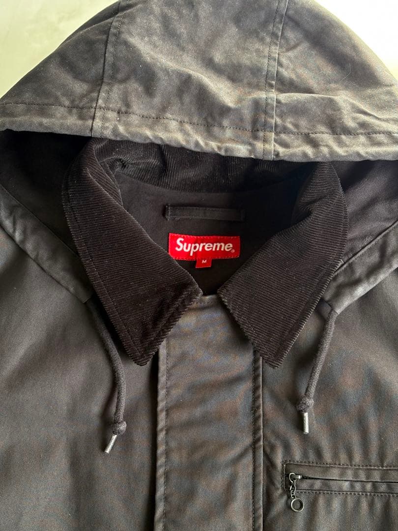 Supreme 14AW Dry Wax Barn Coat Black M