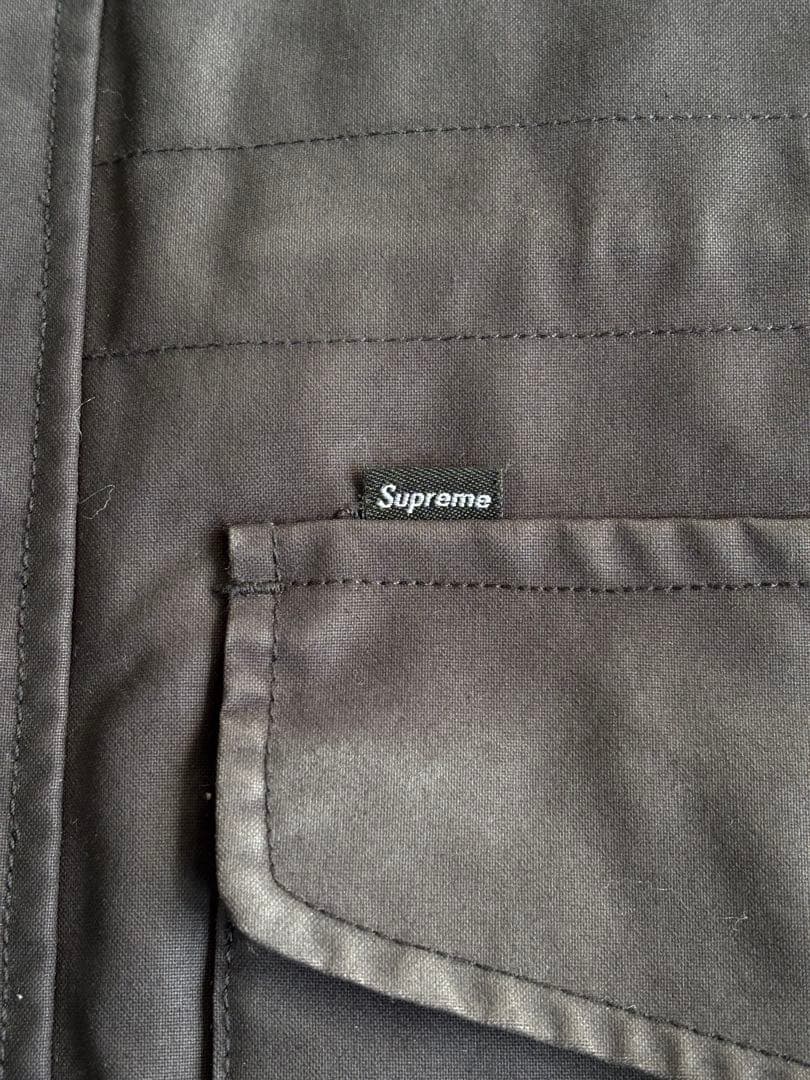 Supreme 14AW Dry Wax Barn Coat Black M