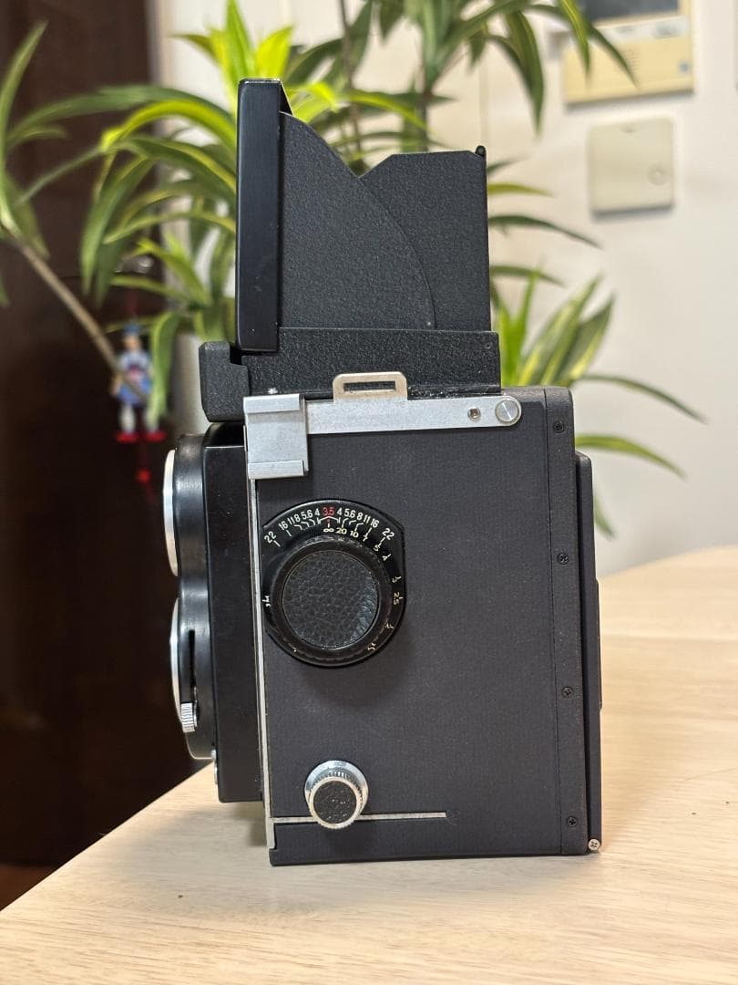 レア改造】二眼レフ × チェキ 手回しインスタントカメラ プロ仕様高