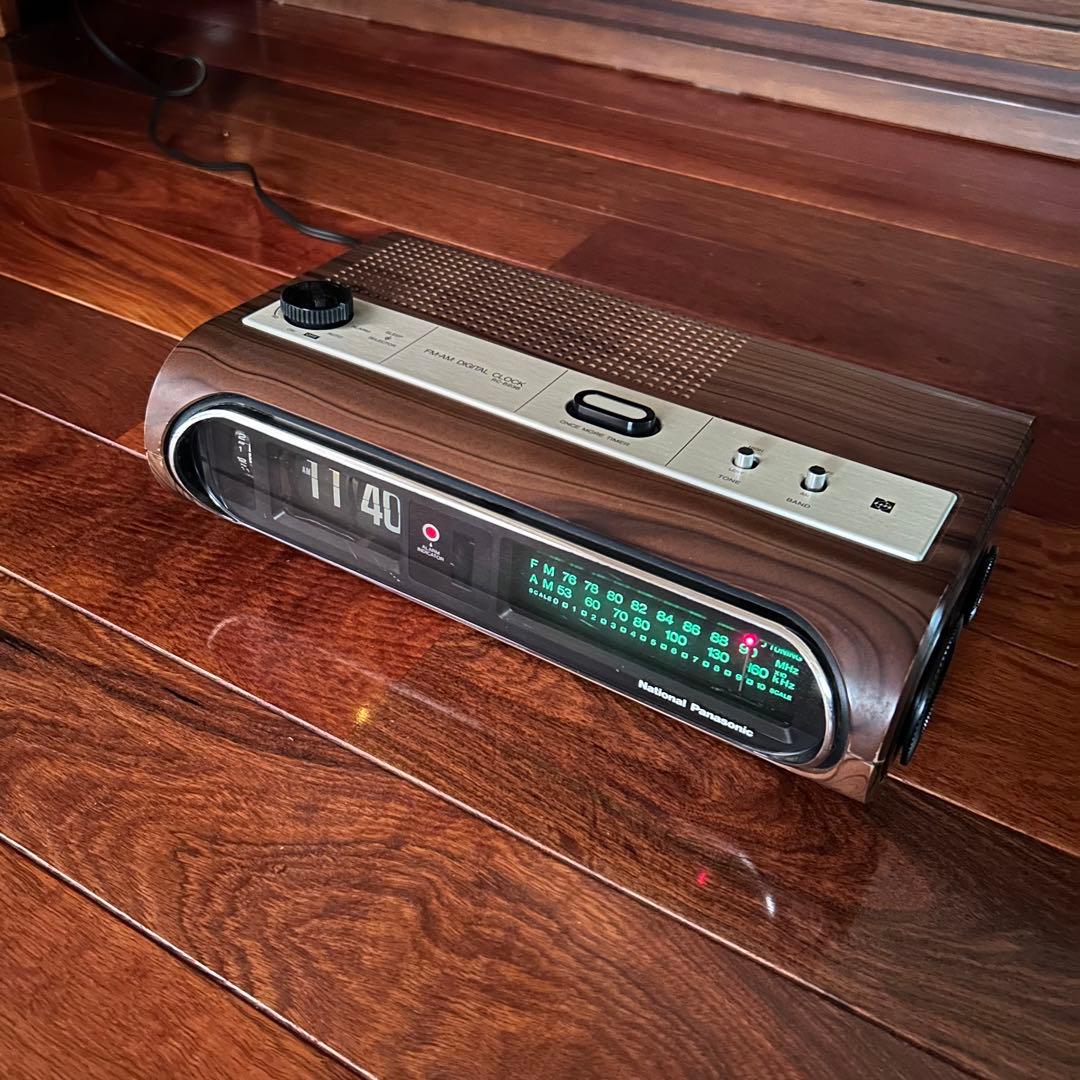 Panasonic パナソニック パタパタ時計 ラジオ 動作正常 - メルカリ