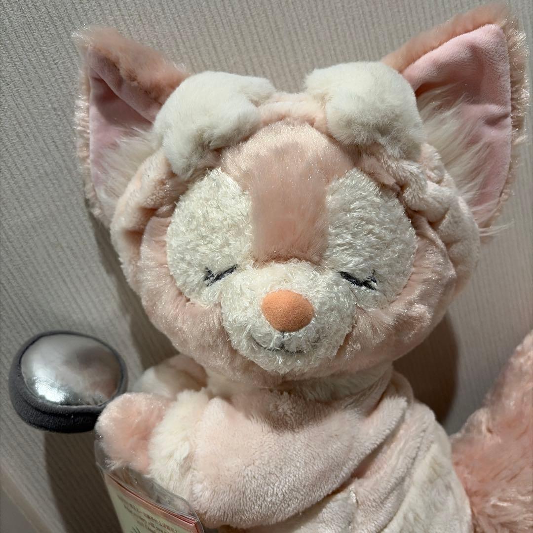 上海ディズニー限定リーナベルぬいぐるみS眠るパジャマ姿虫眼鏡新品美