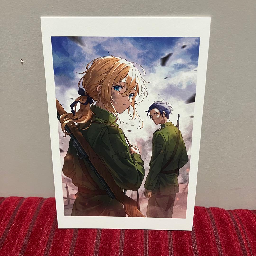 ヴァイオレット・エヴァーガーデン　ポストカード　ギルベルト　ヴァイオレット　限定 ヴァイオレット・エヴァーガーデン ポストカード ギルベルト