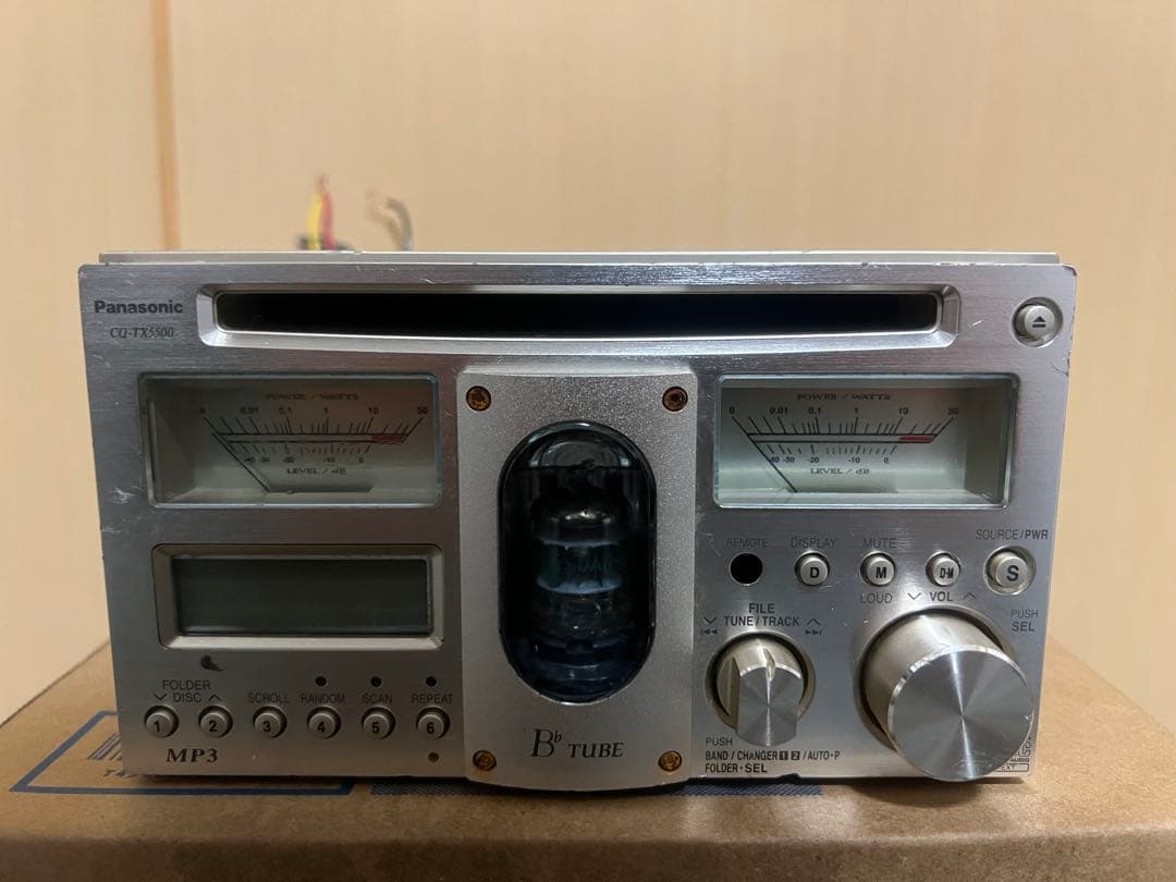ラジオ・コンポ panasonic-CQ-TX5500D Panasonic CQ-TX5500D Vacuum Tube 2DIN Car Audio CD Head Unit Used
