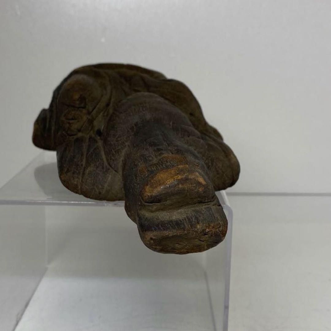 平安〜鎌倉時代 木彫仏像 21㎝ タトチ 東さ8-0120② - メルカリ