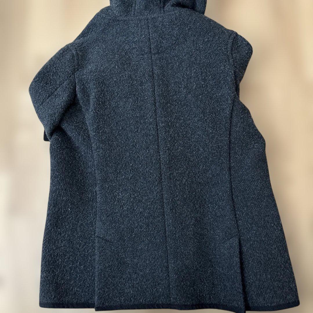 DANTON ダントン ウールモッサ フード付き Pコート レディース グレー