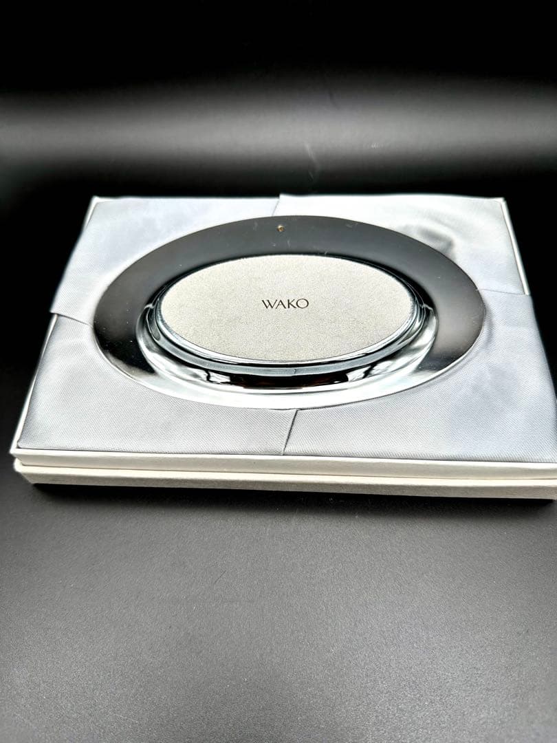 お値下げ】銀座和光WAKO オーバル シルバートレイ 銀仕上げ - メルカリ