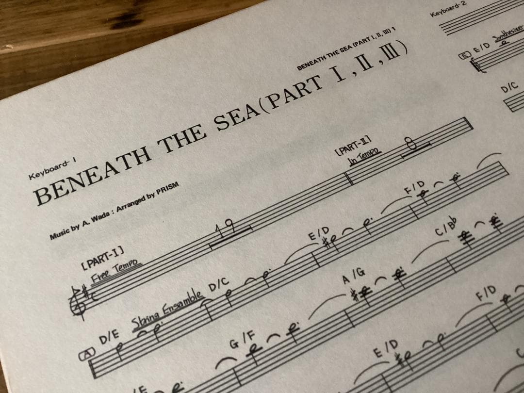 ☆楽譜/プリズム/PRISM/セカンドソウツ/和田アキラ/パート譜/バンドスコア