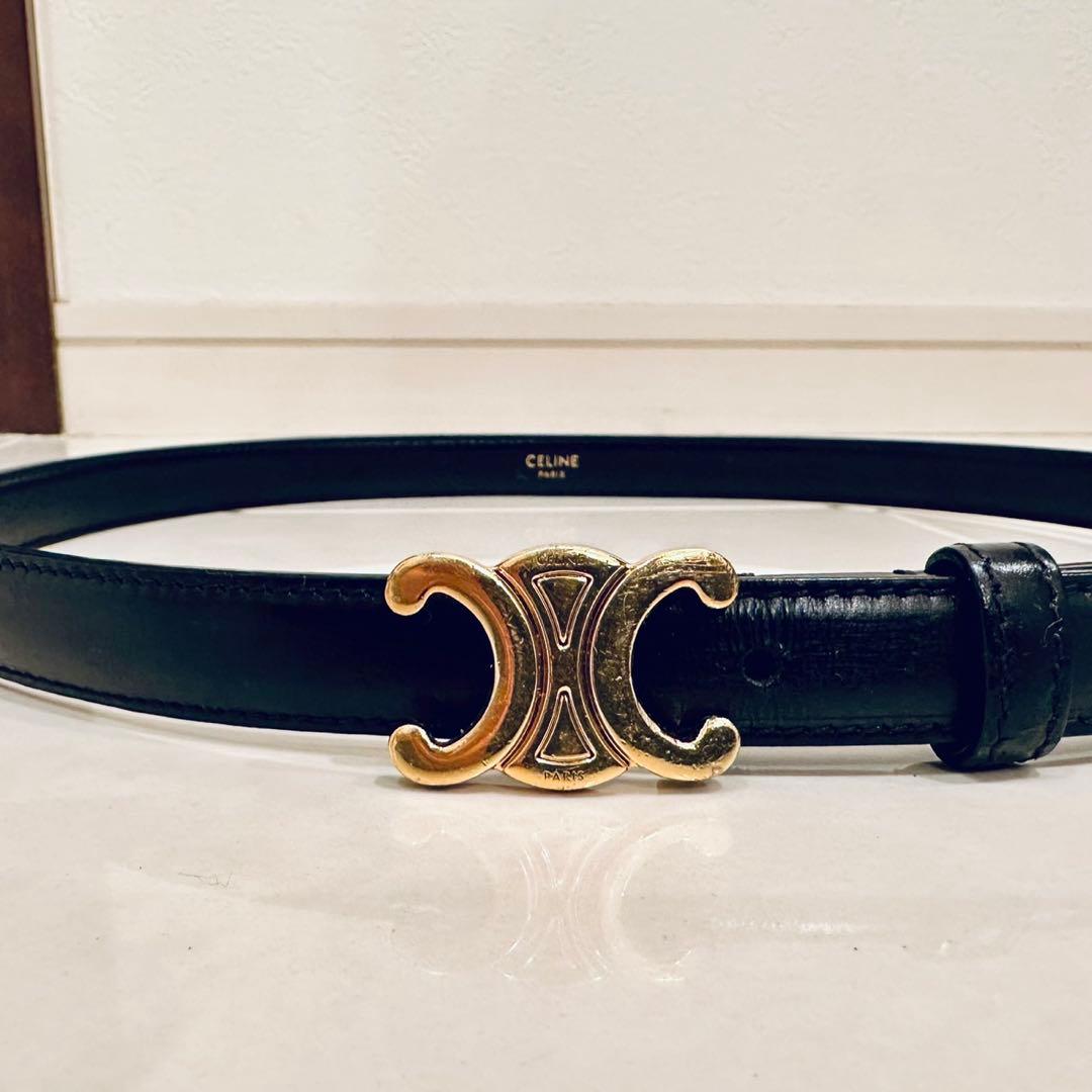 CELINE｜トリオンフベルト ブラック18MM ※修復歴有