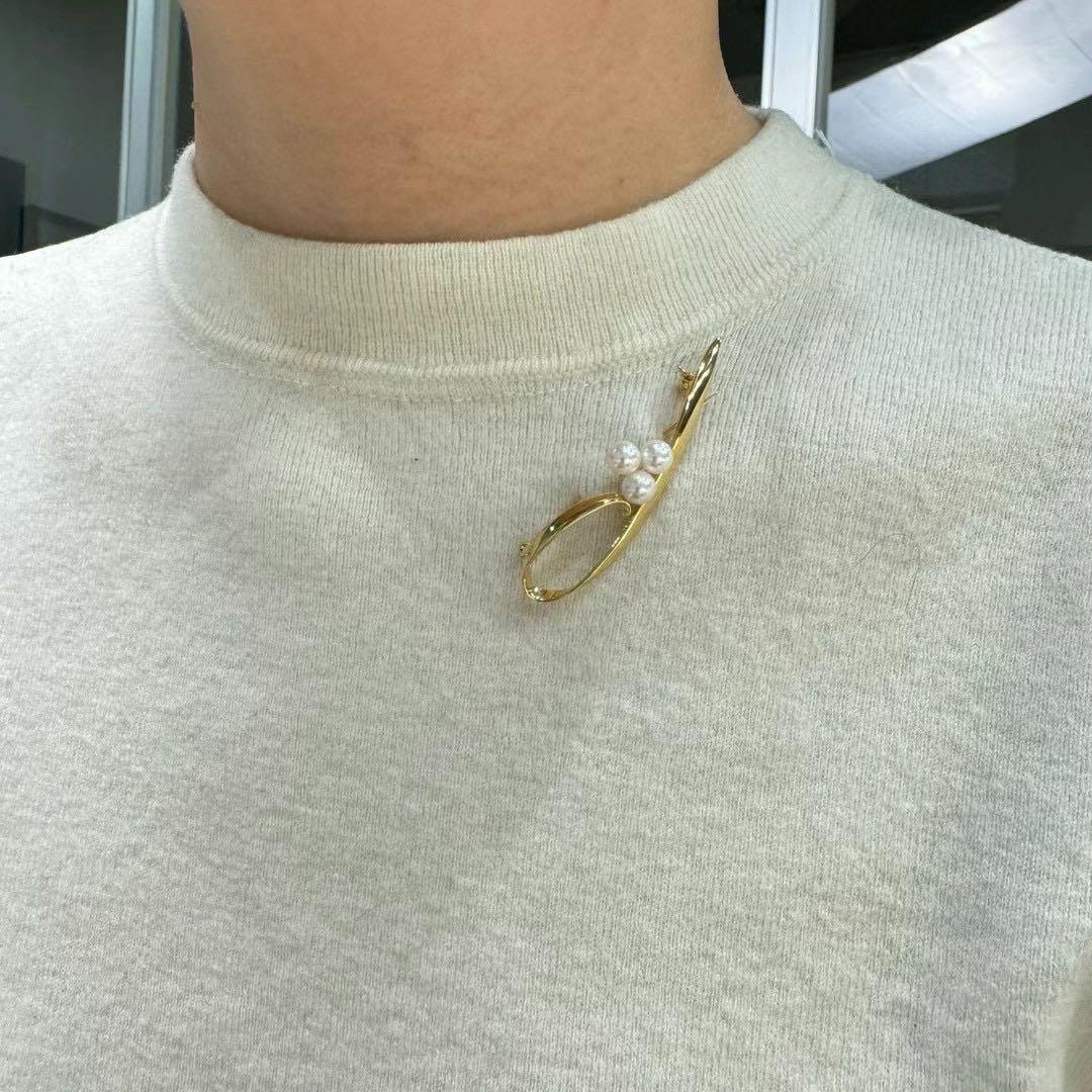 激安❣️MIKIMOTO ブローチ Akoya パール 5.5mm