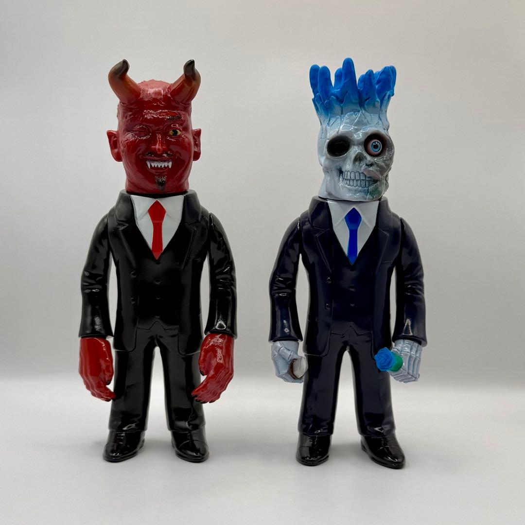 世界限定9体】キムラトイ ソフビ 2体セット HEAD SWAP×SUIT - メルカリ