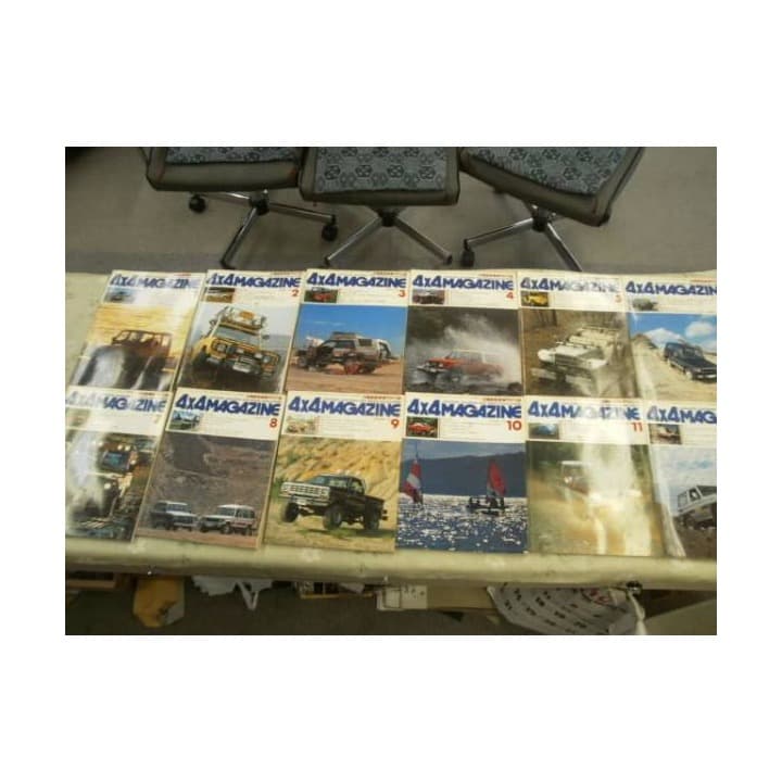 ４×４ＭＡＧＡＡＺＩＮＥ1985年1月～1２月　1２冊セット カワサキ「ZX-4（ZX400G）」（1988年）軽量コンパクト、高性能を意識し