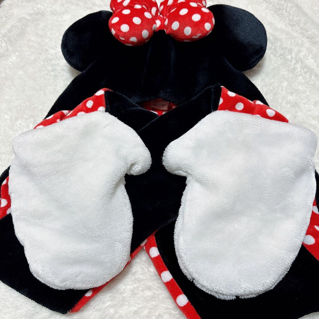 ディズニー ミニー マフラーファンキャップ リボン 水玉 パルパルーザ