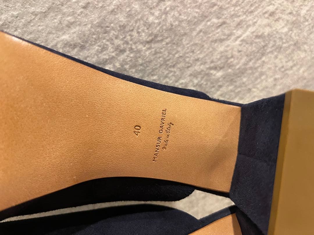 limoncello様専用】MANSUR GAVRIEL ネイビー ミュール - メルカリ