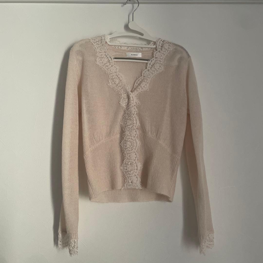 Aimeine シアーモヘヤレースカーディガン - メルカリ