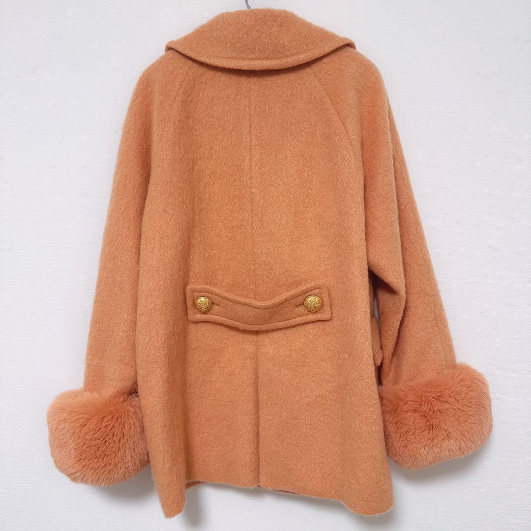 美品】Diagram シャギーピーコート オレンジ 36 - メルカリ
