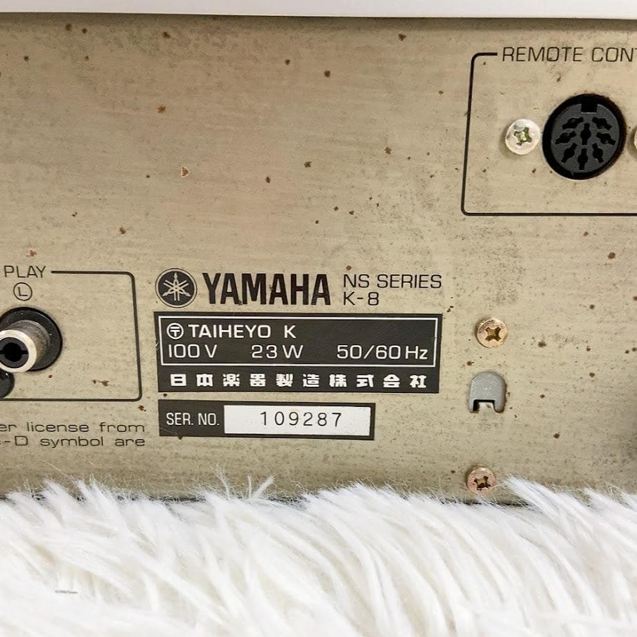 ヤマハ YAMAHA K-8 カセットデッキ 当時物 ナチュラルサウンド 希少
