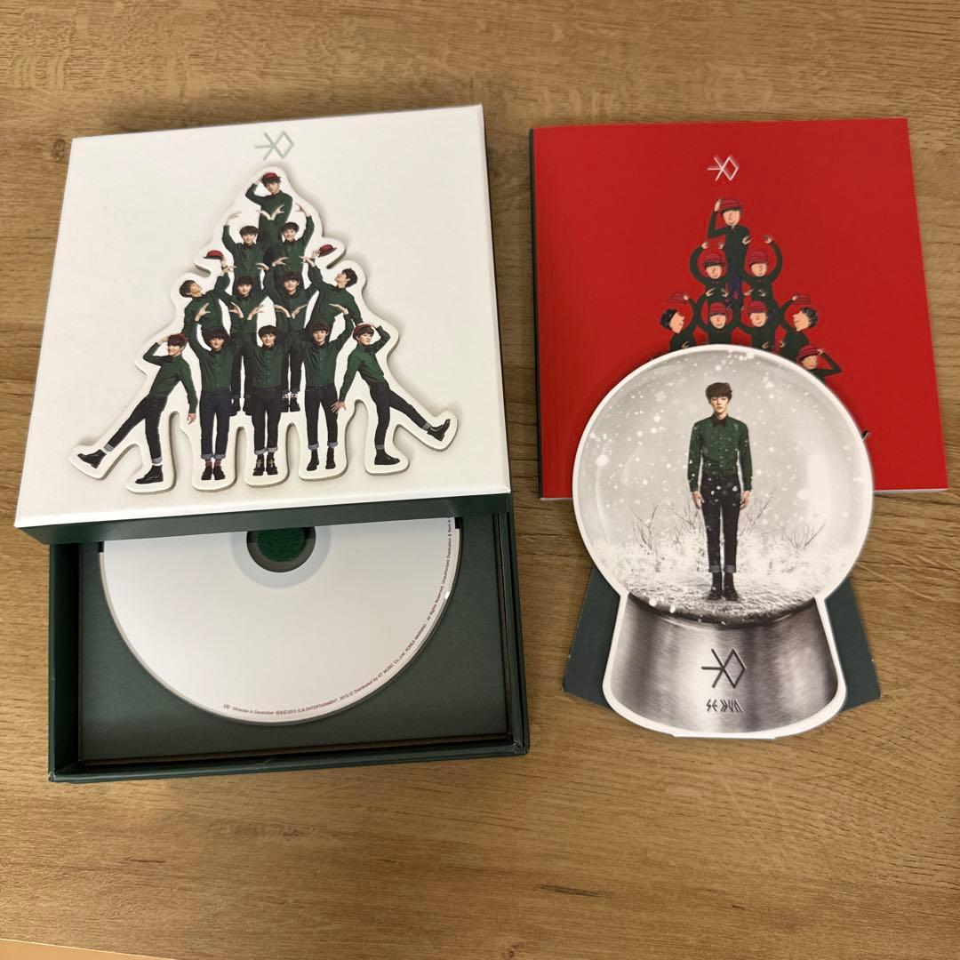 EXO Miracles in December アルバム 韓国版 トレカ付き - メルカリ