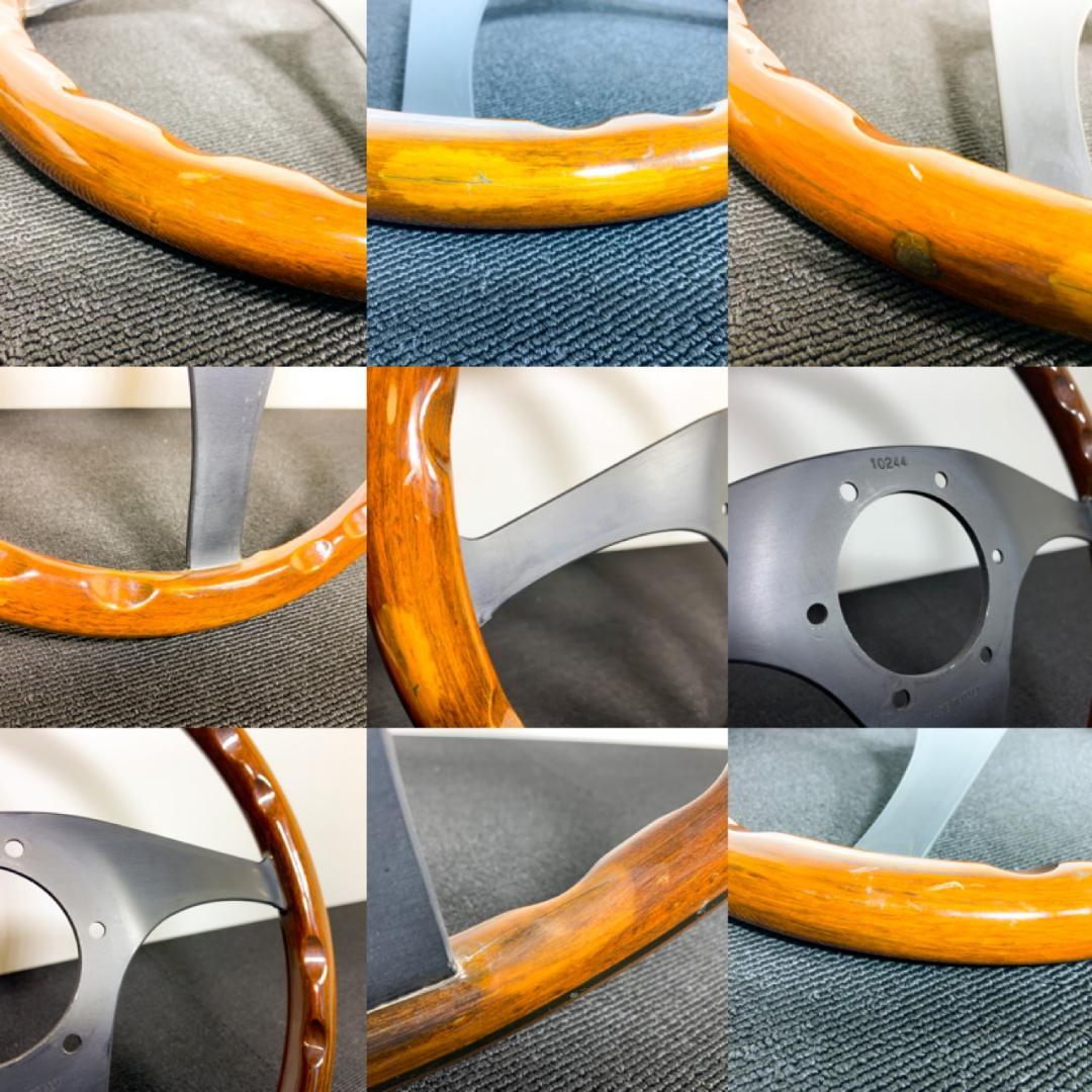 ナルディ 2000タイプ2 ウッドステアリング 36.5φ 新品ホーンボタン付