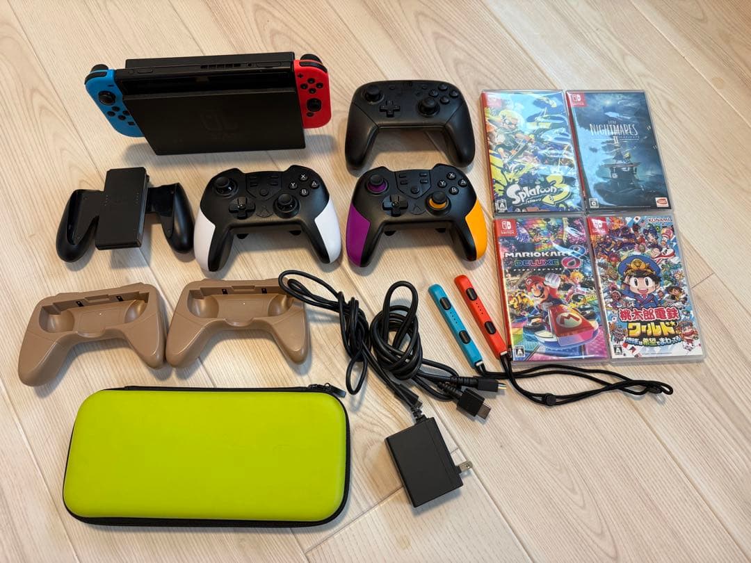 引き取り歓迎　Nintendo Switch 本体・ソフト・その他セット Switch本体とソフトのセットがお買い得！ 「やわらかあたま塾」セット