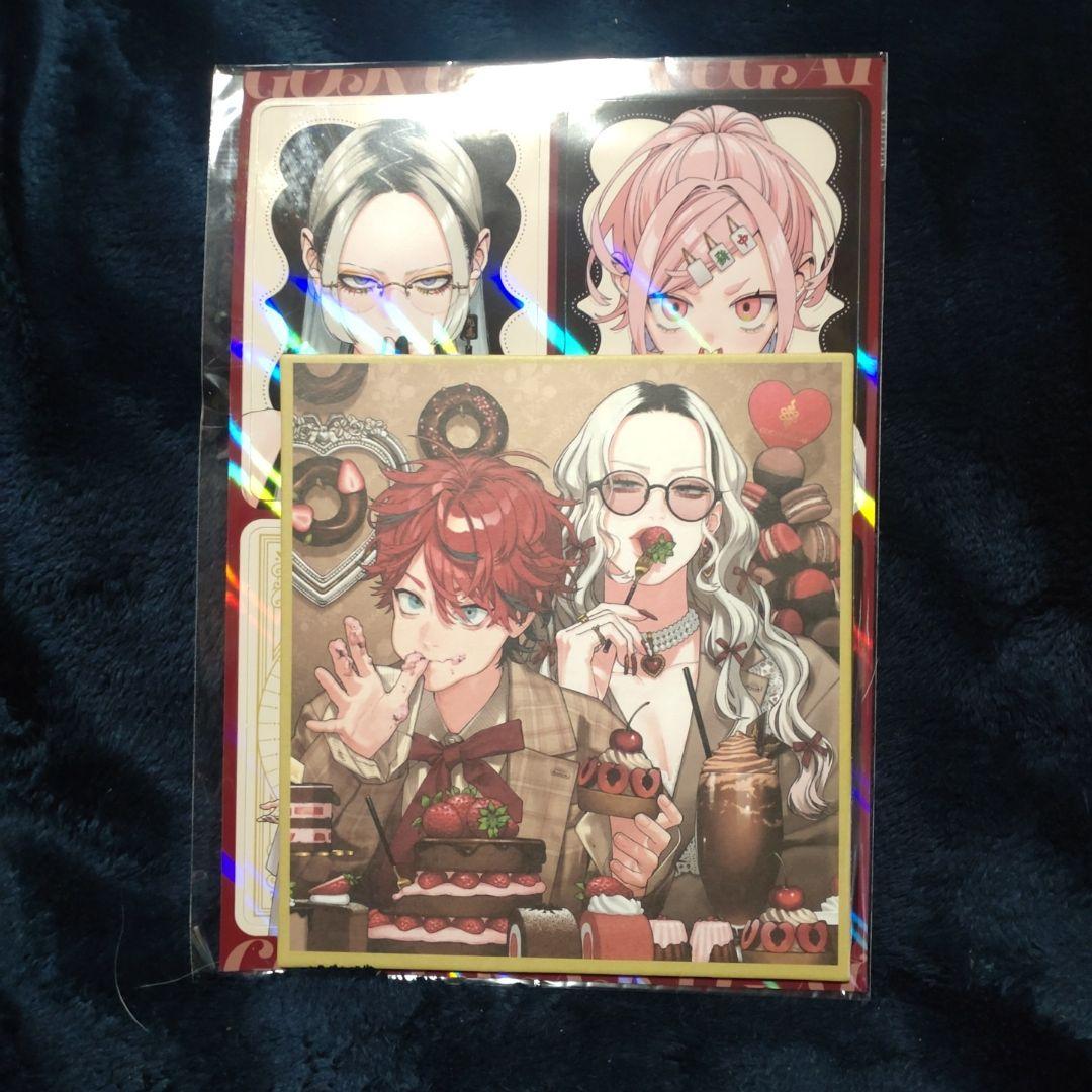 ジャンプスクエア3月号特別付録極楽街ミニ色紙風カード＆A5片面