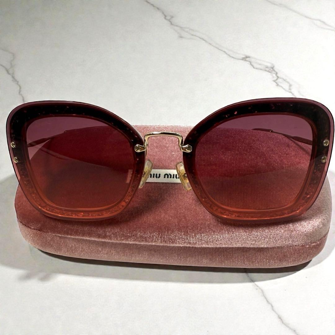 《入手困難》miumiu ミューミュー サングラス バタフライ ケース 箱付き