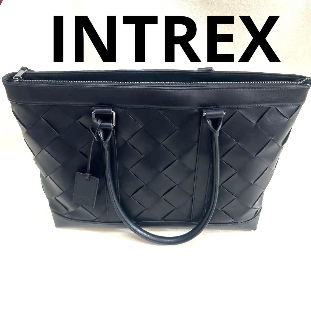 Katchen様専用 INTREX イントレチャート レザー ブラック トートバ